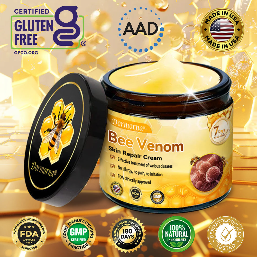 （🚚 Made & Shipped in the USA ✅） 𝐃𝐨𝐫𝐦𝐨𝐫𝐧𝐚® 💕 Bee Venom Repair Cream Last Day – 70% OFF! 🔥