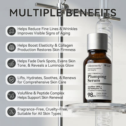 Official Store 💕 Glimmerly® Volufiline + Pal‑Isoleucine 4‑in‑1 Firming & Plumping Serum (Limited-Time 80% Off)🔥