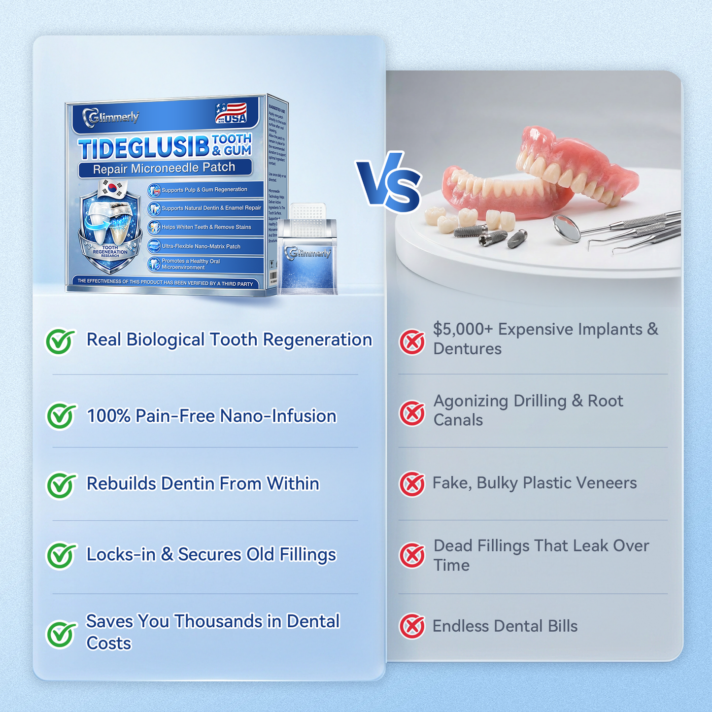 🦷𝐆𝐥𝐢𝐦𝐦𝐞𝐫𝐥𝐲® 🍉𝐓𝐢𝐝𝐞𝐠𝐥𝐮𝐬𝐢𝐛 𝐓𝐨𝐨𝐭𝐡 & 𝐆𝐮𝐦 𝐑𝐞𝐩𝐚𝐢𝐫 𝐌𝐢𝐜𝐫𝐨𝐧𝐞𝐞𝐝𝐥𝐞 𝐏𝐚𝐭𝐜𝐡  | 𝐀𝐝𝐯𝐚𝐧𝐜𝐞𝐝 𝐒𝐭𝐞𝐦-𝐂𝐞𝐥𝐥 𝐀𝐜𝐭𝐢𝐯𝐚𝐭𝐢𝐨𝐧 𝐓𝐞𝐞𝐭𝐡 𝐒𝐭𝐫𝐢𝐩𝐬(🦷𝐑𝐞𝐛𝐮𝐢𝐥𝐝 𝐄𝐧𝐚𝐦𝐞𝐥 & 𝐃𝐞𝐧𝐭𝐢𝐧 • 𝐒𝐭𝐫𝐞𝐧𝐠𝐭𝐡𝐞𝐧 𝐆𝐮𝐦𝐬 • 𝐄𝐫𝐚𝐝𝐢𝐜𝐚𝐭𝐞 𝐓𝐚𝐫𝐭𝐚𝐫 & 𝐎𝐝𝐨𝐫 • 𝐒𝐭𝐨𝐩 𝐓𝐨𝐨𝐭𝐡 𝐒𝐞𝐧𝐬𝐢𝐭𝐢𝐯𝐢𝐭𝐲)