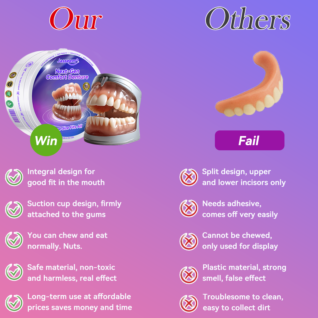 𝐉𝐚𝐬𝐬𝐞𝐞𝐦® Latest Premium Comfort Dentures🌌(High-End Dentures, Easy to Wear - Limited Time 70% Discount)
