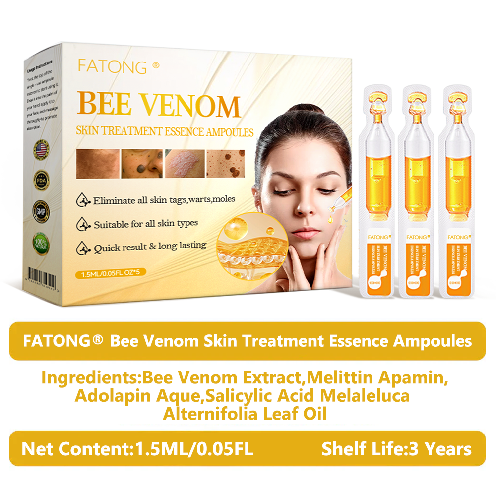 𝓕𝓪𝓽𝓸𝓷𝓰® Bee Venom Skin Repair Essence Ampoules 💕(Effectively improves moles, warts, skin tags, dark spots, and other skin imperfections)