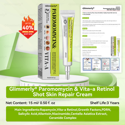 (LAST DAY SALE — 40% OFF🔥) 𝗚𝗹𝗶𝗺𝗺𝗲𝗿𝗹𝘆® 𝗣𝗮𝗿𝗼𝗺𝗼𝗺𝘆𝗰𝗶𝗻 & 𝗩𝗶𝘁𝗮‑𝗔 𝗥𝗲𝘁𝗶𝗻𝗼𝗹 𝗠𝗶𝗰𝗿𝗼‑𝗜𝗻𝗳𝘂𝘀𝗶𝗼𝗻 𝗥𝗲𝗽𝗮𝗶𝗿 𝗖𝗿𝗲𝗮𝗺 (𝘄𝗶𝘁𝗵 𝗹𝗶𝗾𝘂𝗶𝗱 𝗺𝗶𝗰𝗿𝗼𝗻𝗲𝗲𝗱𝗹𝗲𝘀, 𝗳𝗼𝗿𝗺𝘂𝗹𝗮𝘁𝗲𝗱 𝘁𝗼 𝗵𝗲𝗹𝗽 𝗿𝗲𝗺𝗼𝘃𝗲 𝘄𝗮𝗿𝘁𝘀, 𝗺𝗼𝗹𝗲𝘀, 𝗮𝗴𝗲 𝘀𝗽𝗼𝘁𝘀, 𝗮𝗻𝗱 𝘀𝗸𝗶𝗻 𝘁𝗮𝗴𝘀)