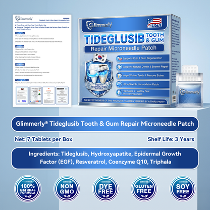 🦷𝐆𝐥𝐢𝐦𝐦𝐞𝐫𝐥𝐲® 🍉𝐓𝐢𝐝𝐞𝐠𝐥𝐮𝐬𝐢𝐛 𝐓𝐨𝐨𝐭𝐡 & 𝐆𝐮𝐦 𝐑𝐞𝐩𝐚𝐢𝐫 𝐌𝐢𝐜𝐫𝐨𝐧𝐞𝐞𝐝𝐥𝐞 𝐏𝐚𝐭𝐜𝐡  | 𝐀𝐝𝐯𝐚𝐧𝐜𝐞𝐝 𝐒𝐭𝐞𝐦-𝐂𝐞𝐥𝐥 𝐀𝐜𝐭𝐢𝐯𝐚𝐭𝐢𝐨𝐧 𝐓𝐞𝐞𝐭𝐡 𝐒𝐭𝐫𝐢𝐩𝐬(🦷𝐑𝐞𝐛𝐮𝐢𝐥𝐝 𝐄𝐧𝐚𝐦𝐞𝐥 & 𝐃𝐞𝐧𝐭𝐢𝐧 • 𝐒𝐭𝐫𝐞𝐧𝐠𝐭𝐡𝐞𝐧 𝐆𝐮𝐦𝐬 • 𝐄𝐫𝐚𝐝𝐢𝐜𝐚𝐭𝐞 𝐓𝐚𝐫𝐭𝐚𝐫 & 𝐎𝐝𝐨𝐫 • 𝐒𝐭𝐨𝐩 𝐓𝐨𝐨𝐭𝐡 𝐒𝐞𝐧𝐬𝐢𝐭𝐢𝐯𝐢𝐭𝐲)