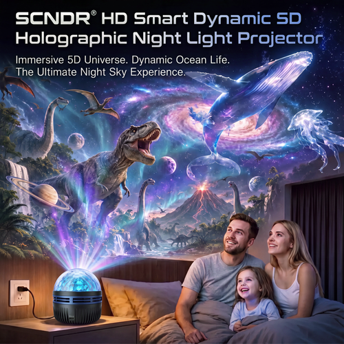 Official Store | 🎉🎁SCNDR® 360° Smart Holographic Starry Sky Projector (HD Smart Dynamic 5D)
