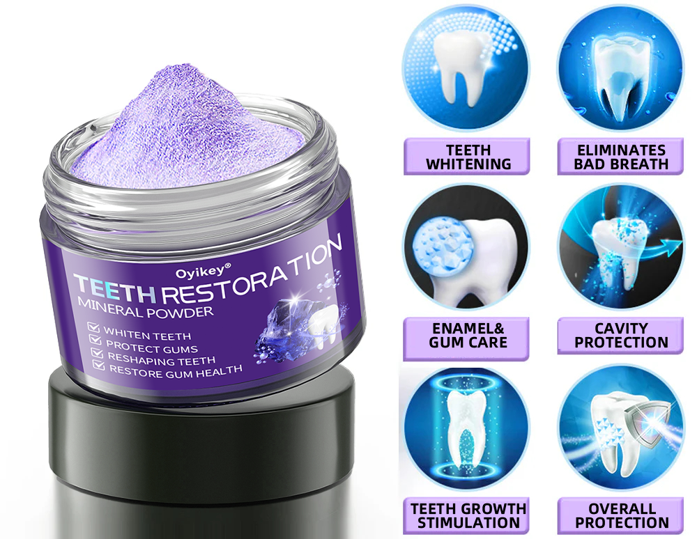 𝐎𝐲𝐢𝐤𝐞𝐲® Mineral Whitening Tooth Powder 🦷  (🎁 Exclusive Promotion - 60% Off)