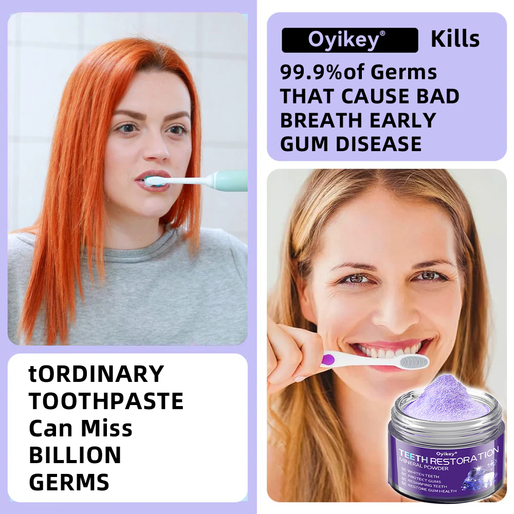 𝐎𝐲𝐢𝐤𝐞𝐲® Mineral Whitening Tooth Powder 🦷  (🎁 Exclusive Promotion - 60% Off)