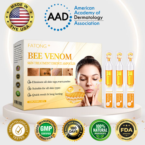 𝓕𝓪𝓽𝓸𝓷𝓰® Bee Venom Skin Repair Essence Ampoules 💕(Effectively improves moles, warts, skin tags, dark spots, and other skin imperfections)