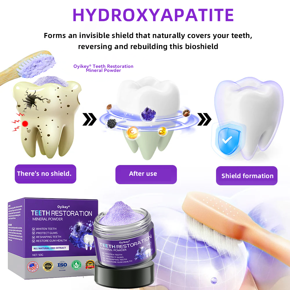 𝐎𝐲𝐢𝐤𝐞𝐲® Mineral Whitening Tooth Powder 🦷  (🎁 Exclusive Promotion - 60% Off)