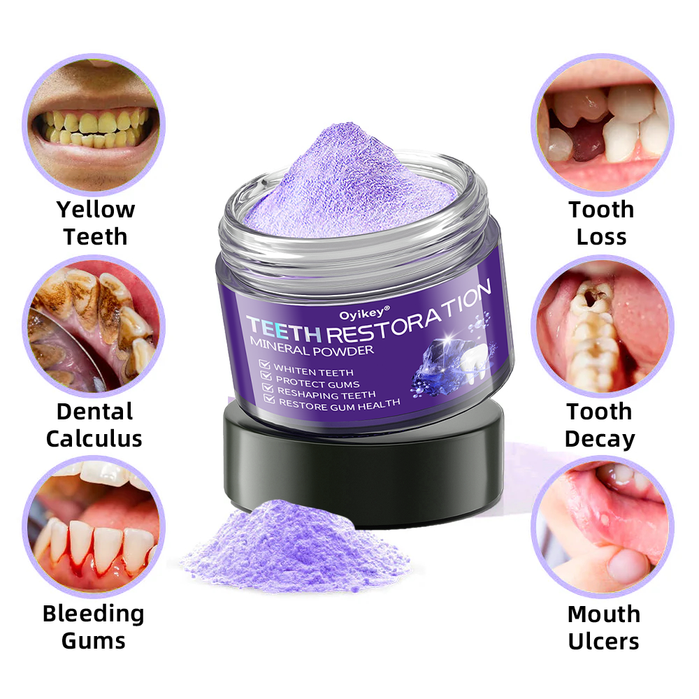 𝐎𝐲𝐢𝐤𝐞𝐲® Mineral Whitening Tooth Powder 🦷  (🎁 Exclusive Promotion - 60% Off)