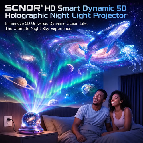 Official Store | 🎁🎁SCNDR® 360° Smart Holographic Starry Sky Projector (HD Smart Dynamic 5D)