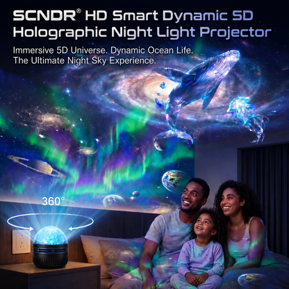 Official Store | 🌹🎁SCNDR® 360° Smart Holographic Starry Sky Projector (HD Smart Dynamic 5D)