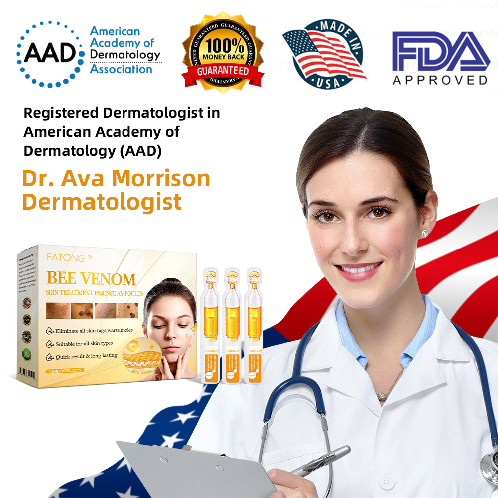 𝓕𝓪𝓽𝓸𝓷𝓰® Bee Venom Skin Repair Essence Ampoules 💕(Effectively improves moles, warts, skin tags, dark spots, and other skin imperfections)