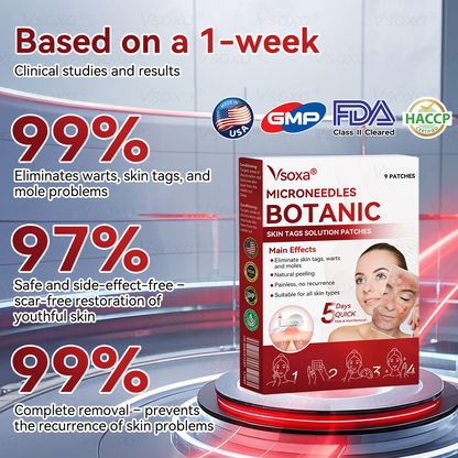 𝑉𝑠𝑜𝑥𝑎® 💧Microneedles Botanical Skin Tags Solution Patches - Made in the USA