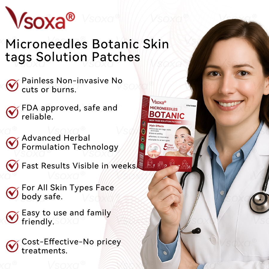 𝑉𝑠𝑜𝑥𝑎® 💧Microneedles Botanical Skin Tags Solution Patches - Made in the USA