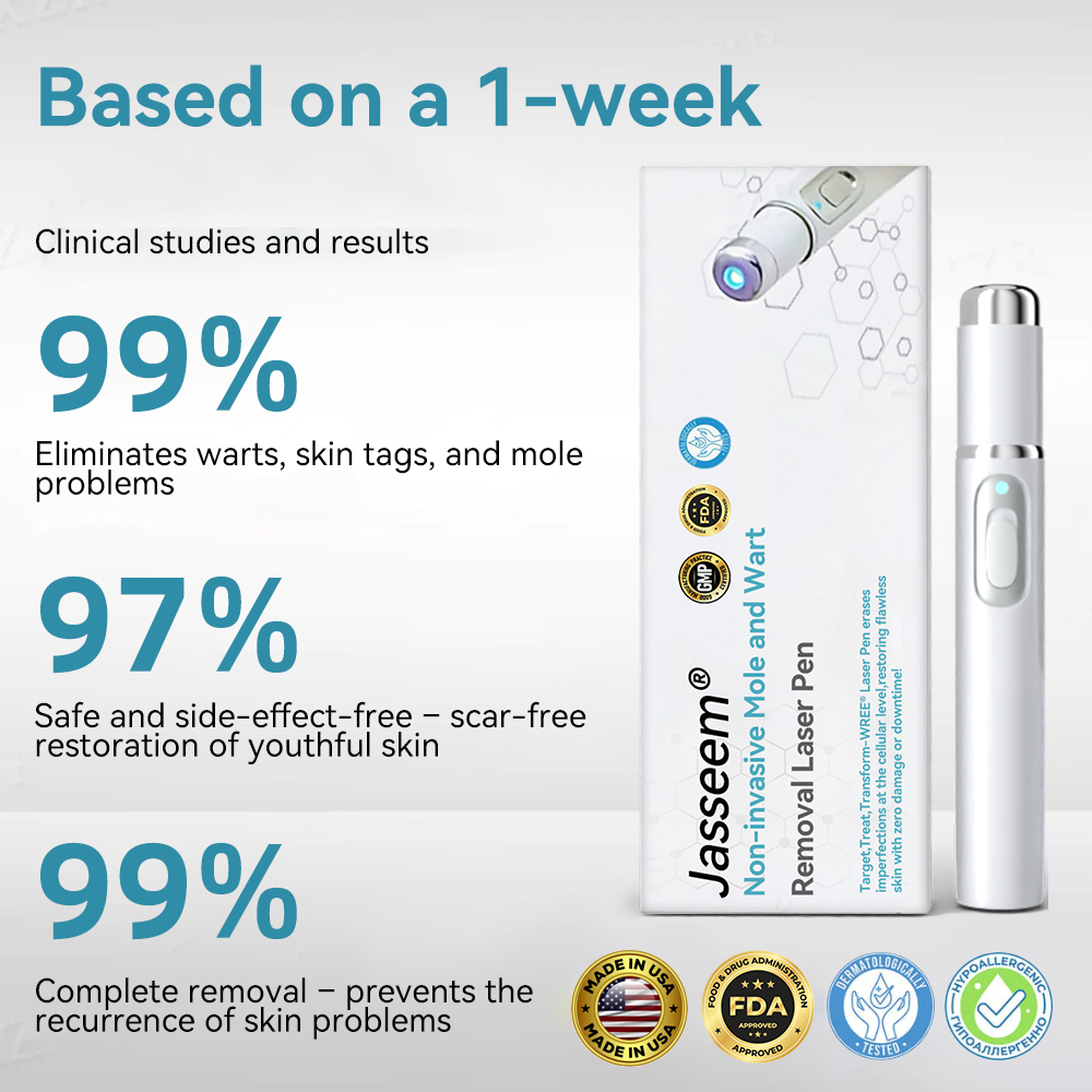 𝐉𝐚𝐬𝐬𝐞𝐞𝐦® 💛Non-invasive Mole and Wart Removal Laser Pen (Quick and painless removal of warts, moles, age spots and skin tags - without any side effects)