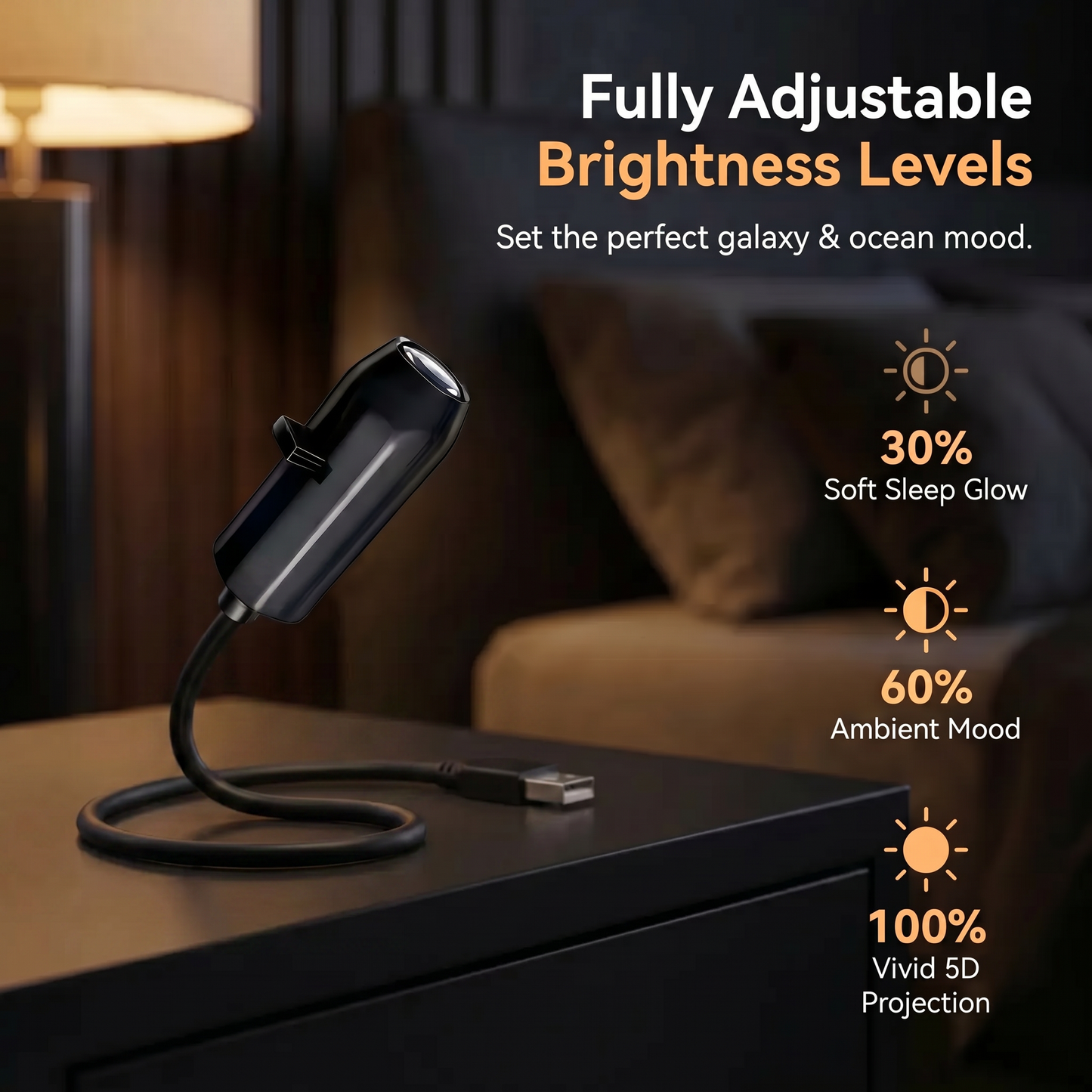 🌠𝓢𝓒𝓝𝓓𝓡® 360° Smart Holographic Starry Sky Projector (HD Smart Dynamic 5D)
