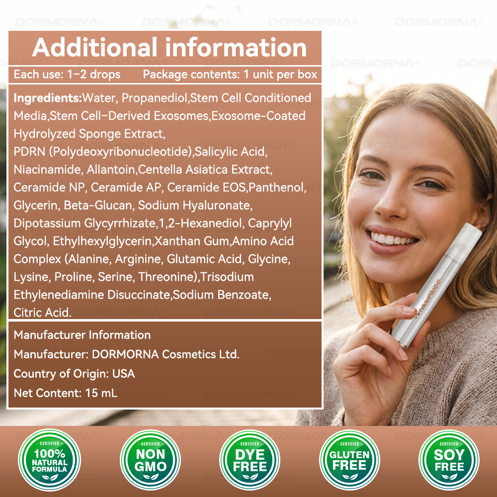 Dormorna® Stem Cell PDRN Repair Milk 💕 | With 2000PPM Exosome‑Coated Micro‑Spicules 🏆