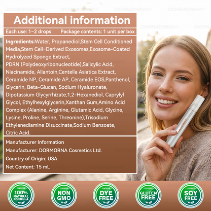 Dormorna® Stem Cell PDRN Repair Milk 💕 | With 2000PPM Exosome‑Coated Micro‑Spicules 🏆